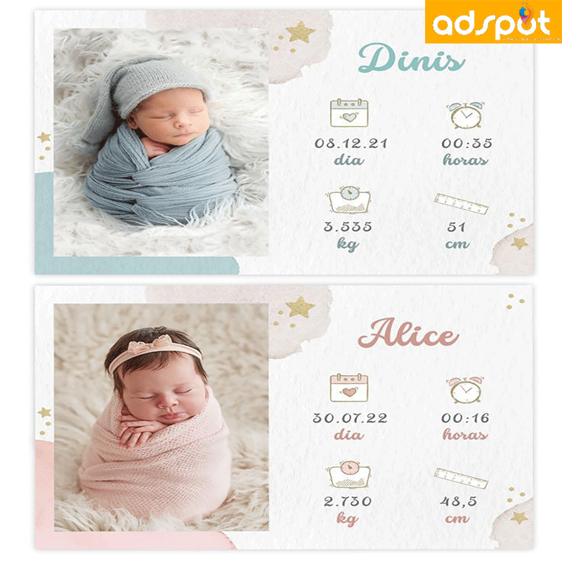 New Born Babies Acrylic Frames (E)