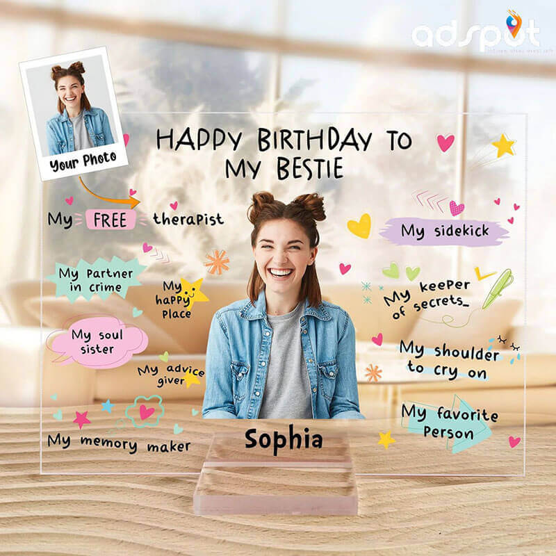 Customized Acrylic Frames Birthday Design