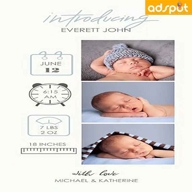 Customized Acrylic Frames New Born Babies Design