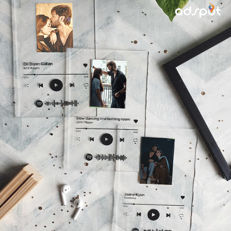Customized Acrylic Frames Spotify Design