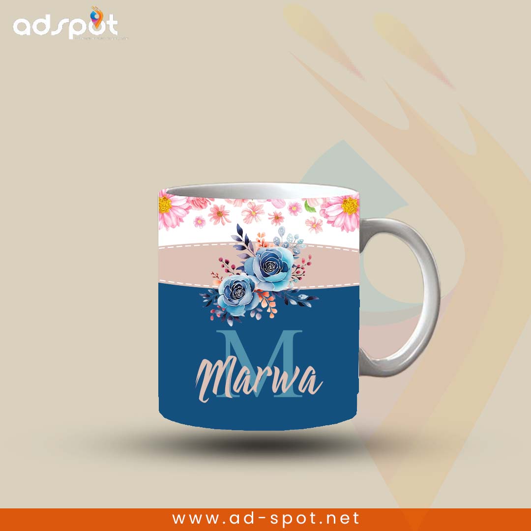 Customized Mugs Floral Design