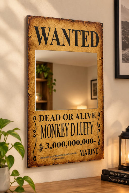 Anime Wanted Poster Mirror