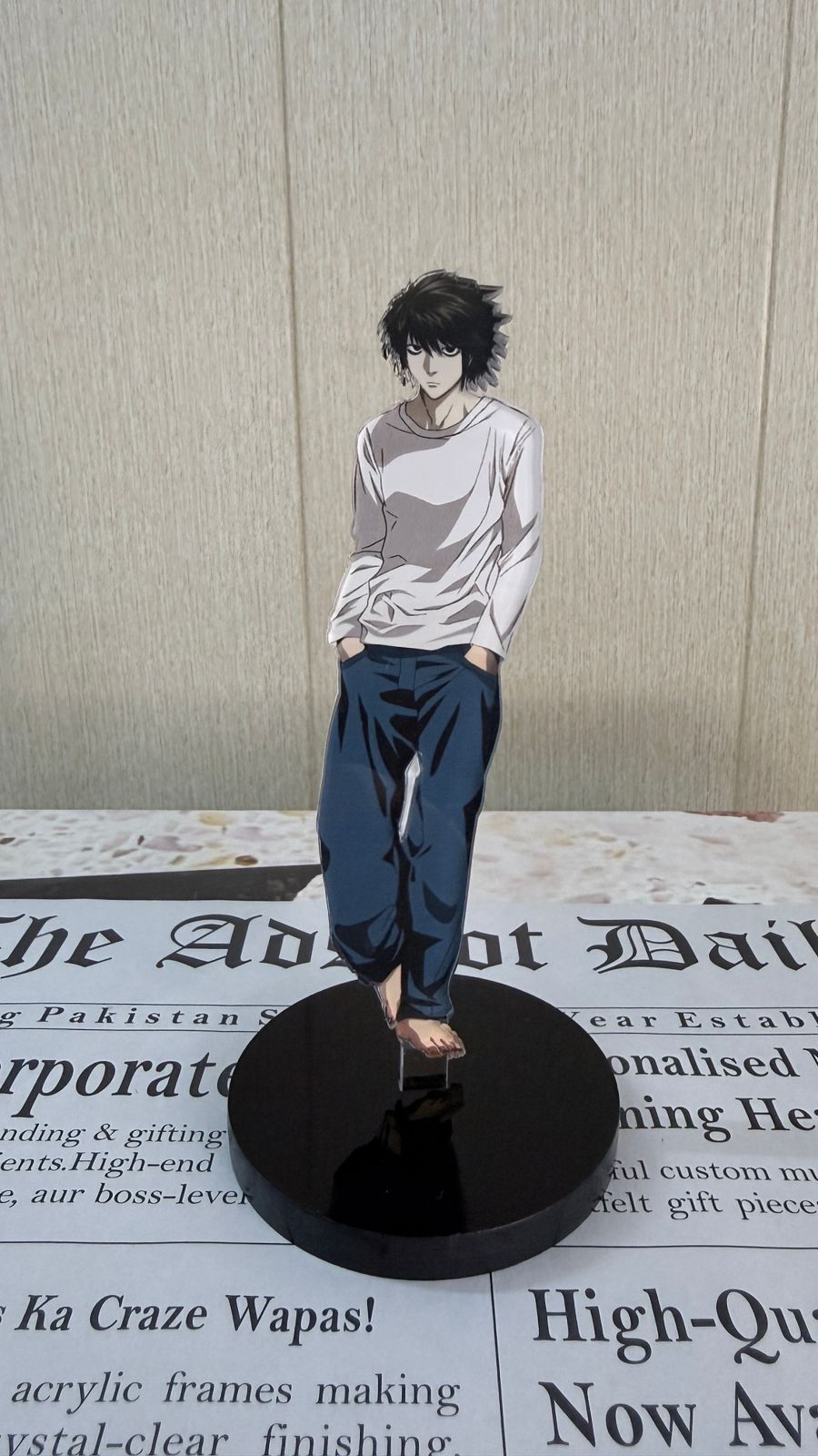 Customized L from Death note Acrylic Standee