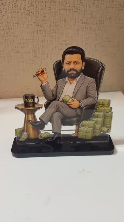 Personalized Boss Caricature Acrylic Display