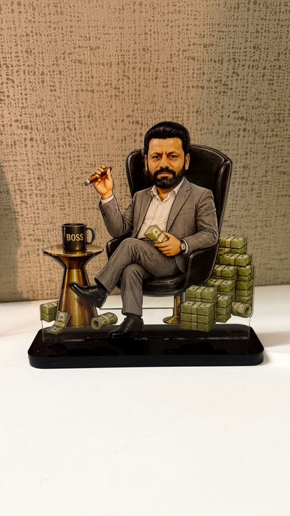 Personalized Boss Caricature Acrylic Display