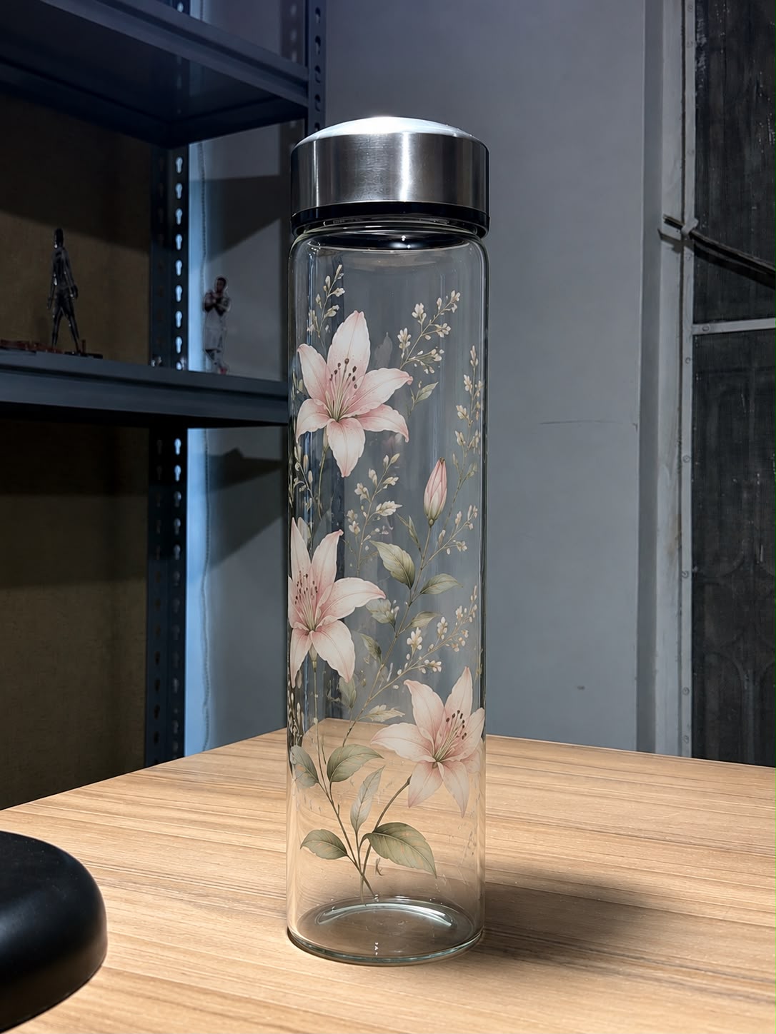 Glass Water Bottle (D)