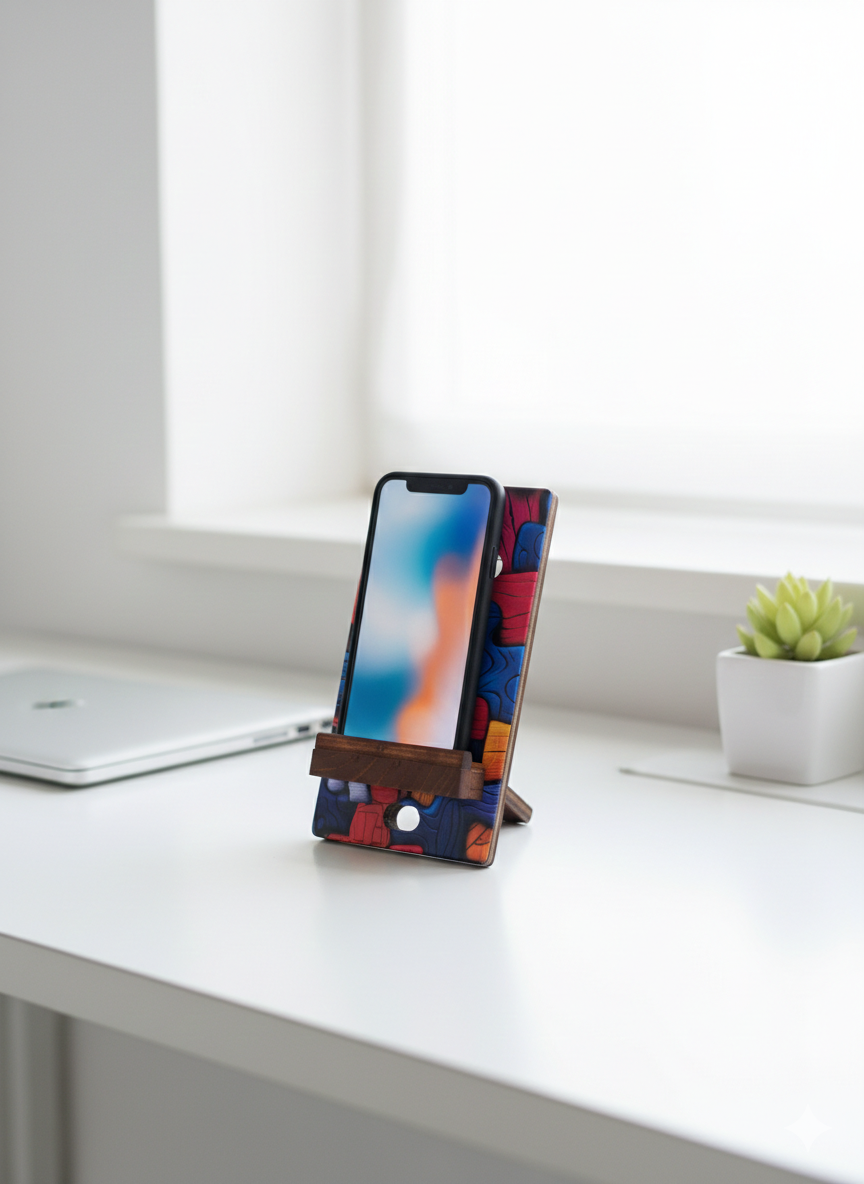Patterned Mobile Holder (B)