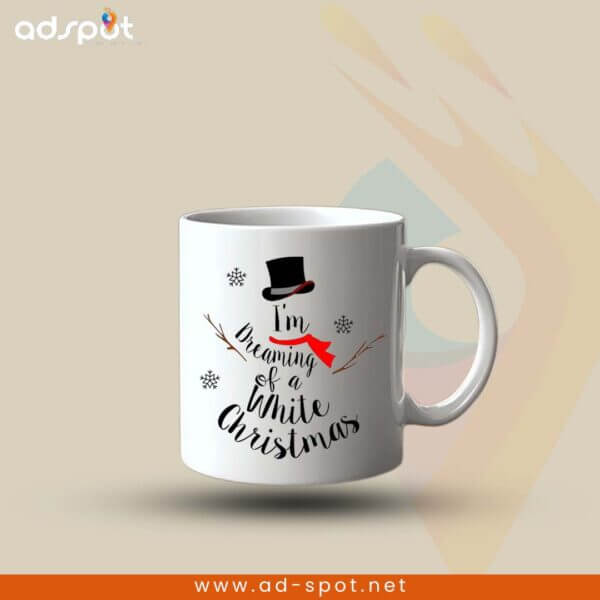 Christmas message mug